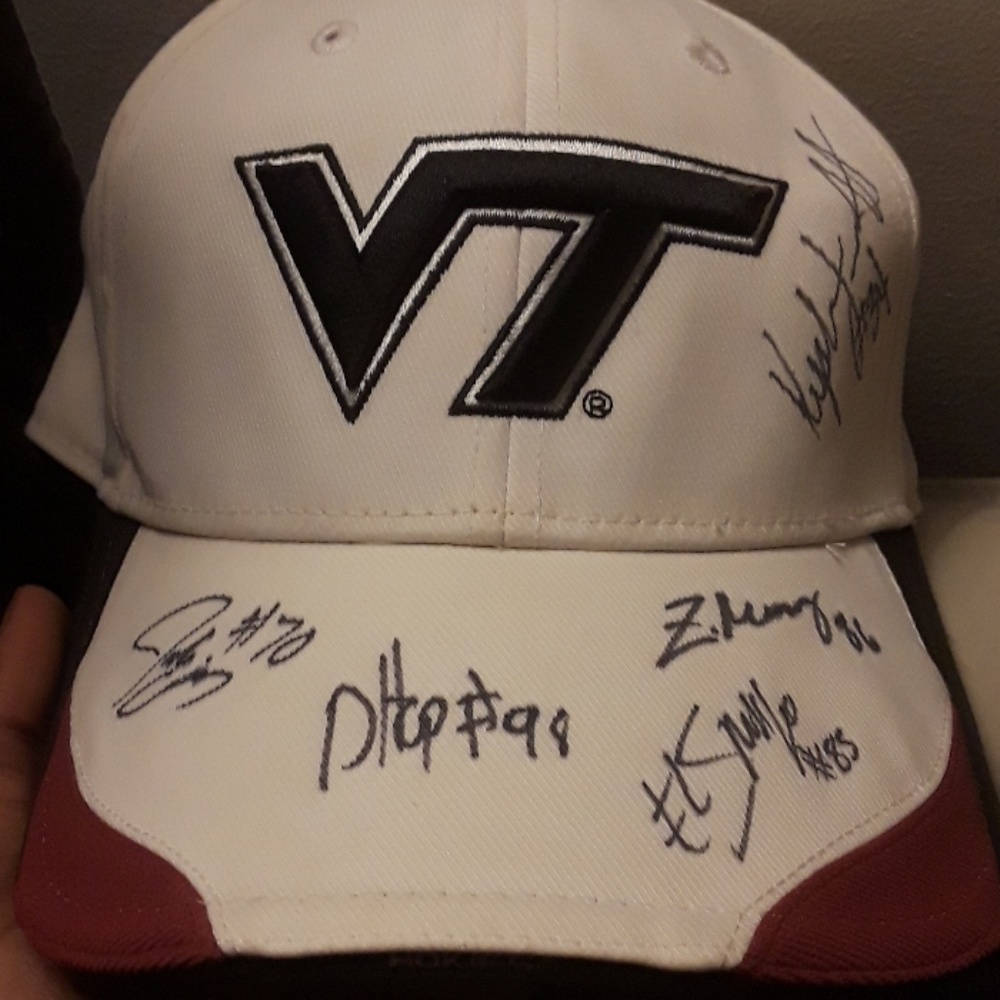 Rare Vintage signed Virginia tech Hat